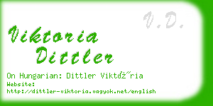 viktoria dittler business card